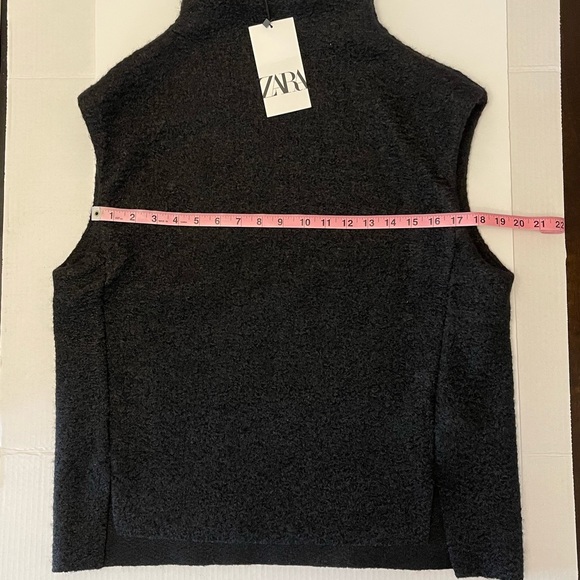 NEW Zara Black Textured Top - Picture 8 of 11